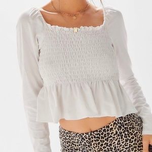 Truly Madly Deeply Sofia Smocked Peplum Top